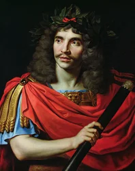 Moliere i rollen som Caesar i "Pompejus död"